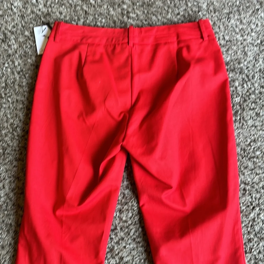 NWT Calvin Klein‎ Red Career Wear straight Leg Pants Size 6 - Picture 4 of 8